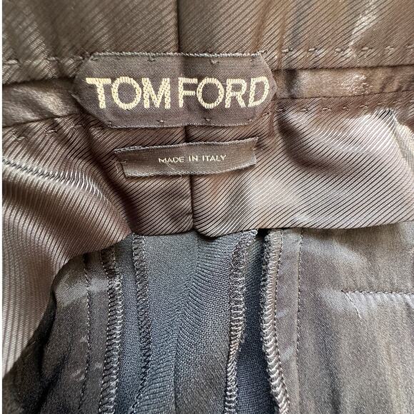 Tom Ford Black Viscose Blend Slight Flare Long Dress Pants 46 / 12 - Picture 8 of 13